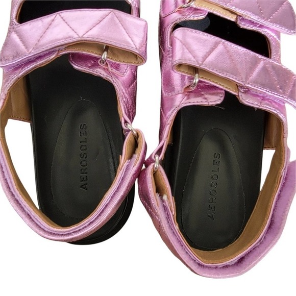 AEROSOLES LAMIRCA SANDAL in Purple Mettalic NWOT | Size 7.5 - Picture 7 of 10